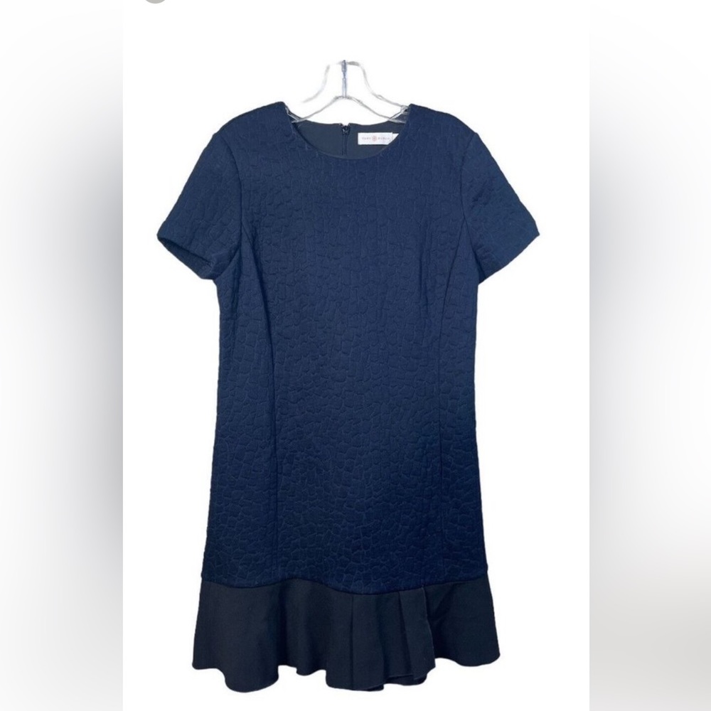 Tory Burch printed navy and black dress